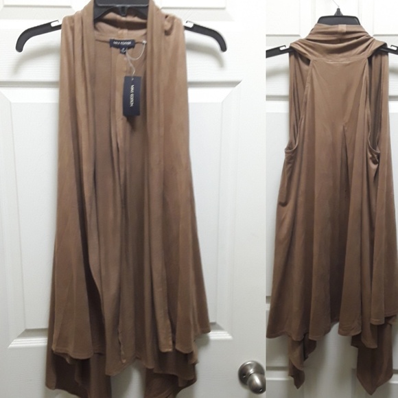 Max Edition Faux Suede Vest - Picture 1 of 4